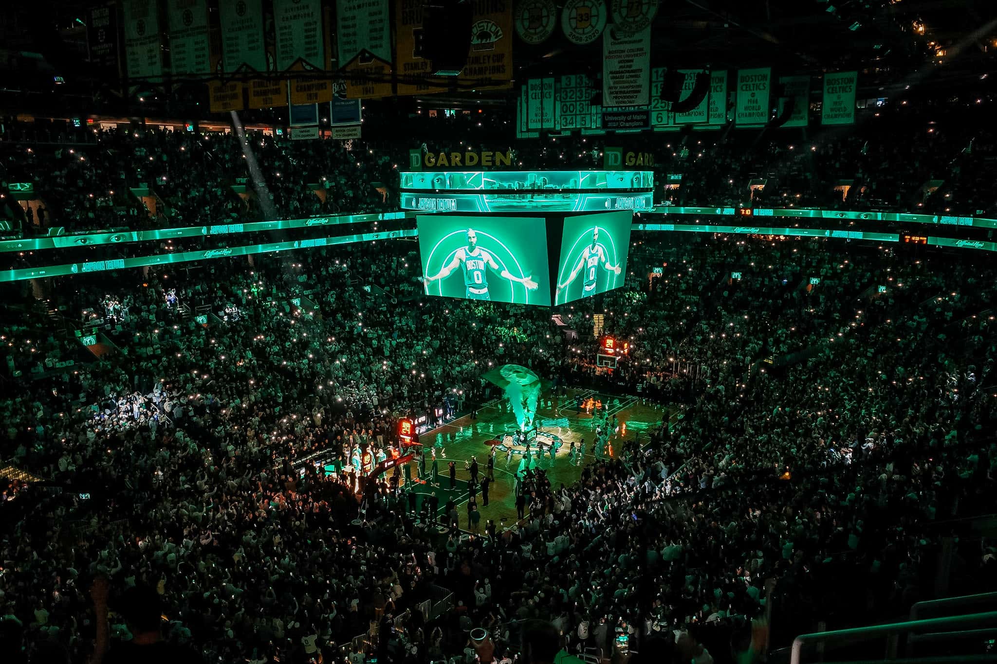 tatum's return, td garden, boston